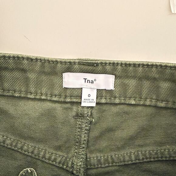 TNA Aritzia Greenwich Carpenter Pants Green Straight Leg 29” - 0 - Picture 7 of 10